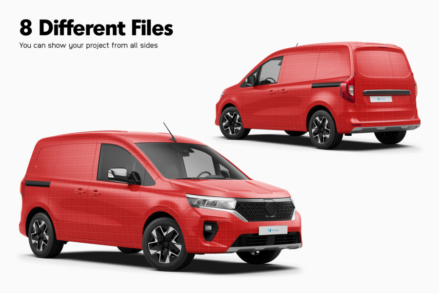 nissan townstar electric van mockup