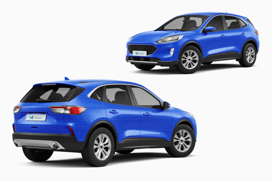ford kuga suv mockup