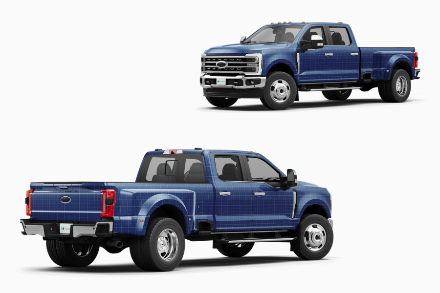 ford super duty f350 truck mockup