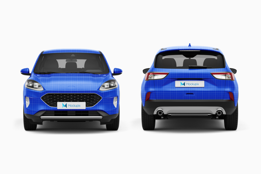 ford kuga suv mockup