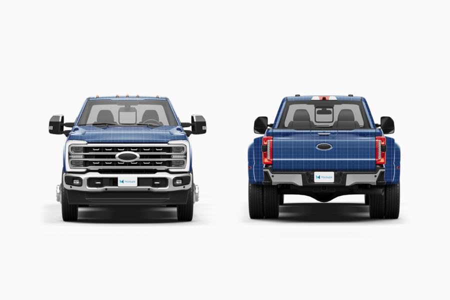 ford super duty f350 truck mockup