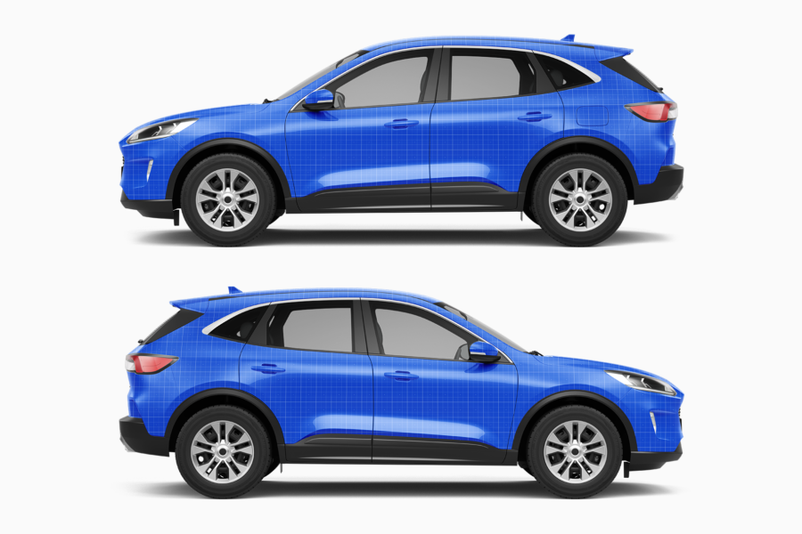 ford kuga suv mockup