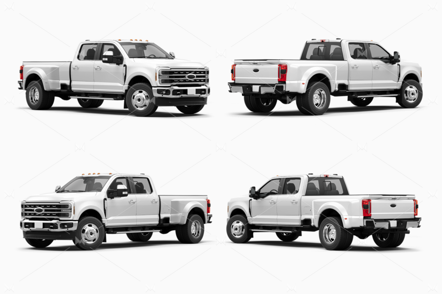 ford super duty f350 truck mockup