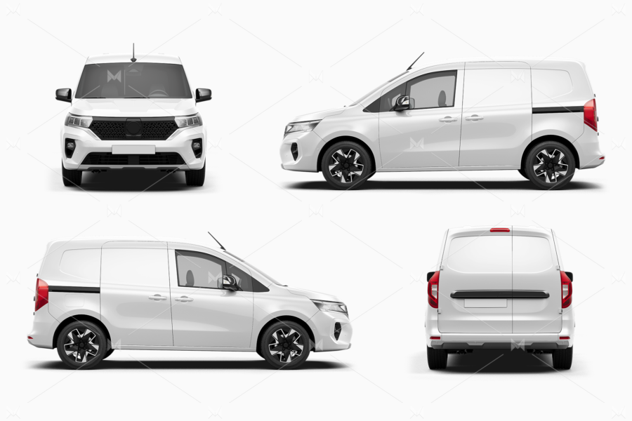 nissan townstar electric van mockup