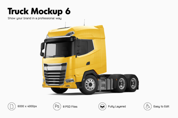 daf xg530 truck mockup