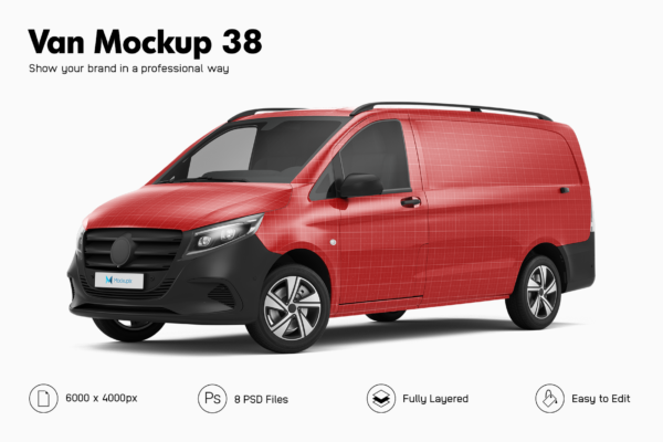 mercedes vito 2025 van mockup