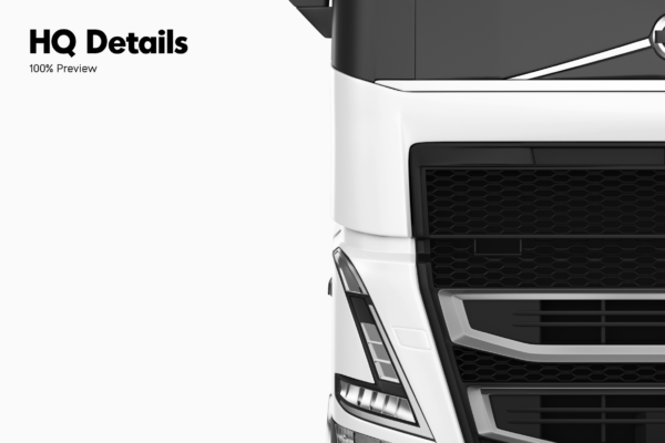 volvo fh16 truck mockup