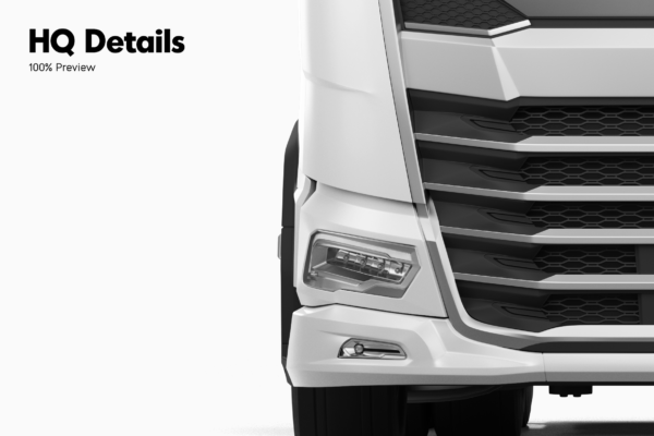 daf xg530 truck mockup