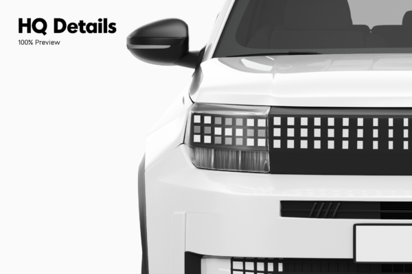 fiat grande panda car mockup