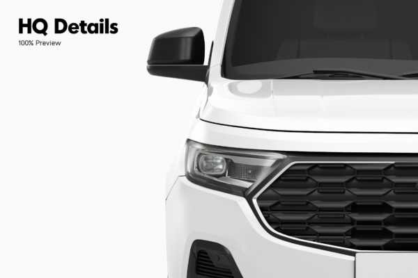 ford transit connect van mockup