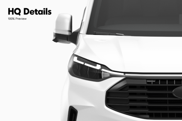 ford transit custom van mockup